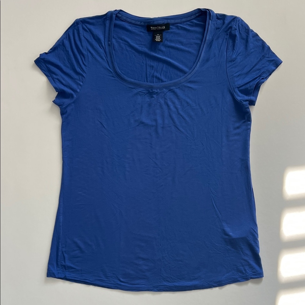 White House Black Market Royal Blue Short Sleeve Tee